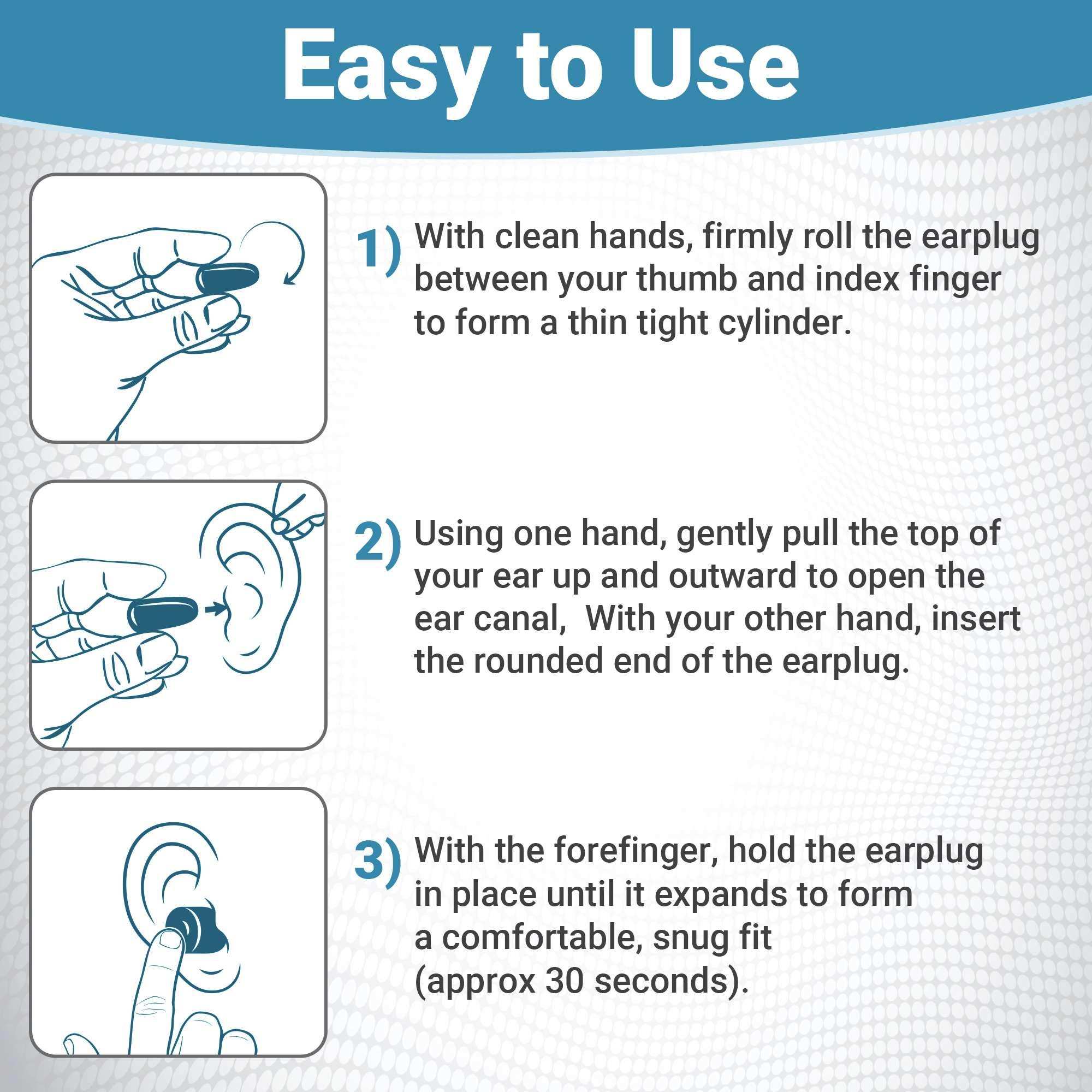 WeCare Soft Foam Earplugs - 30 Pairs - NRR 33dB - Shop Home Med