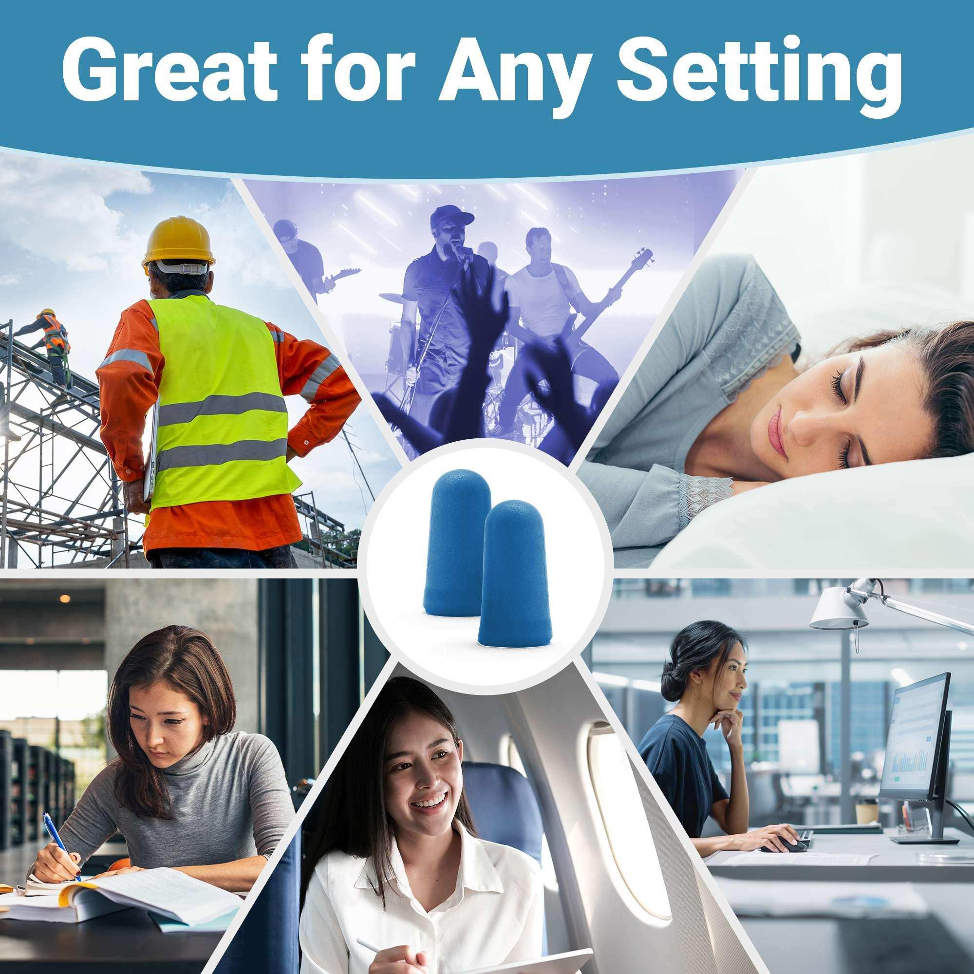 WeCare Soft Foam Earplugs - 30 Pairs - NRR 33dB - Shop Home Med