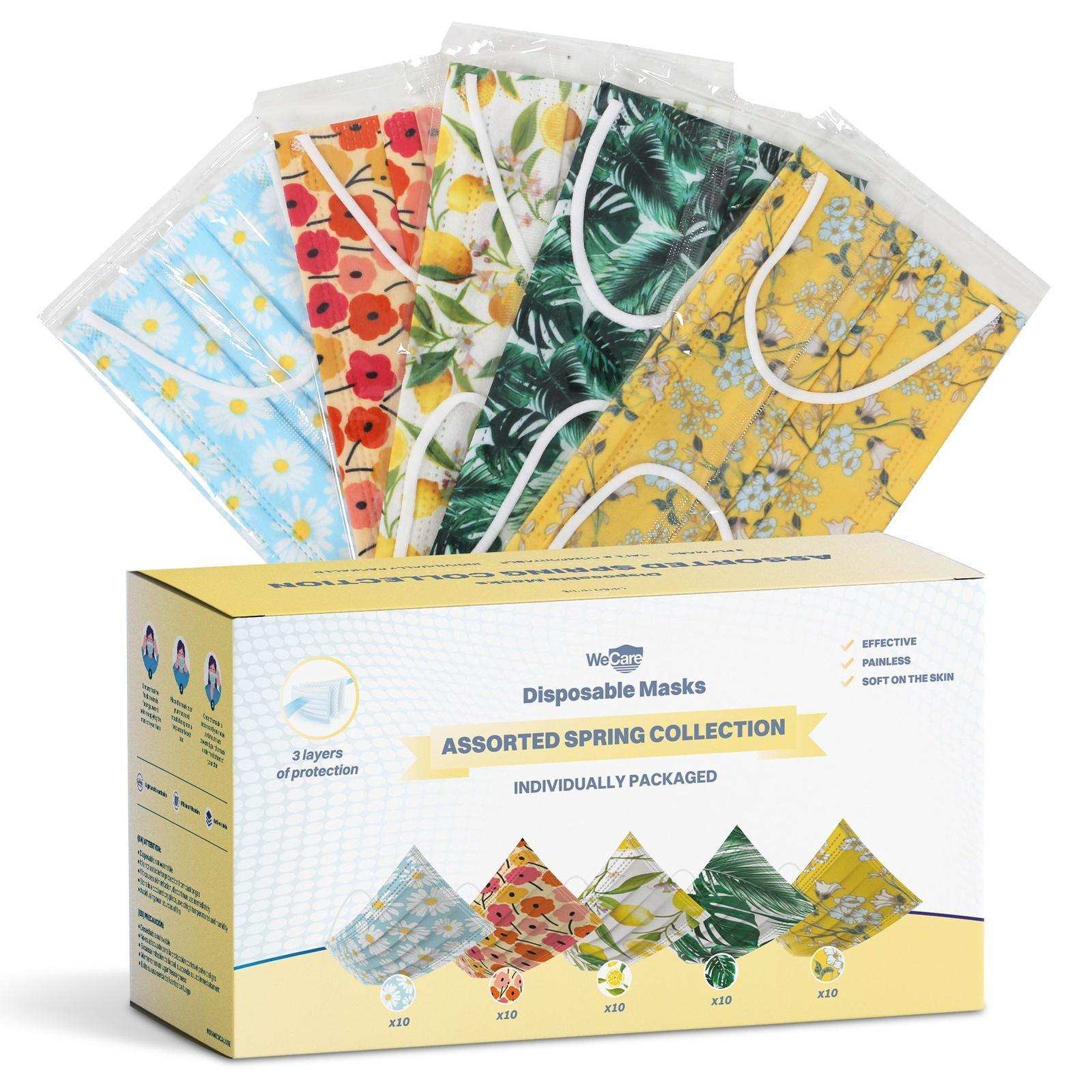 WeCare Spring Print | Individually Wrapped Stylish and Pretty Masks ...