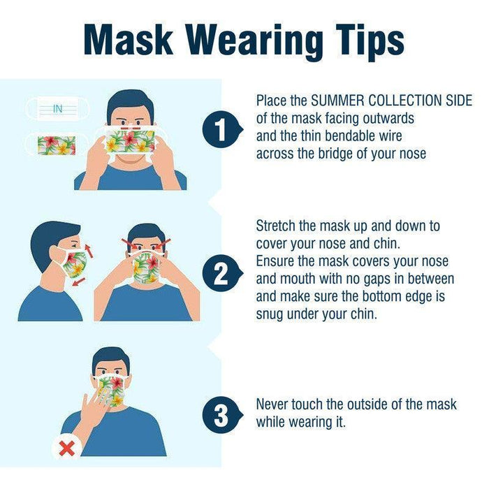 WeCare Summer Print Collection Masks - Shop Home Med