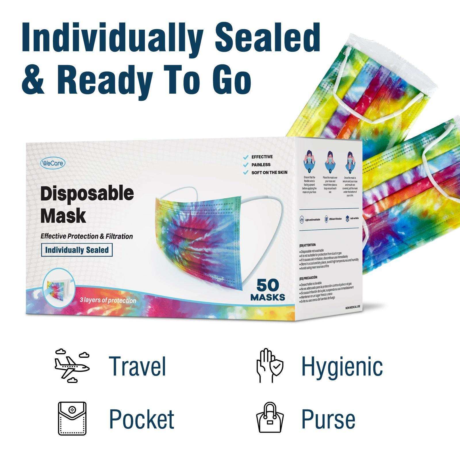 WeCare Tie Dye Masks - Shop Home Med