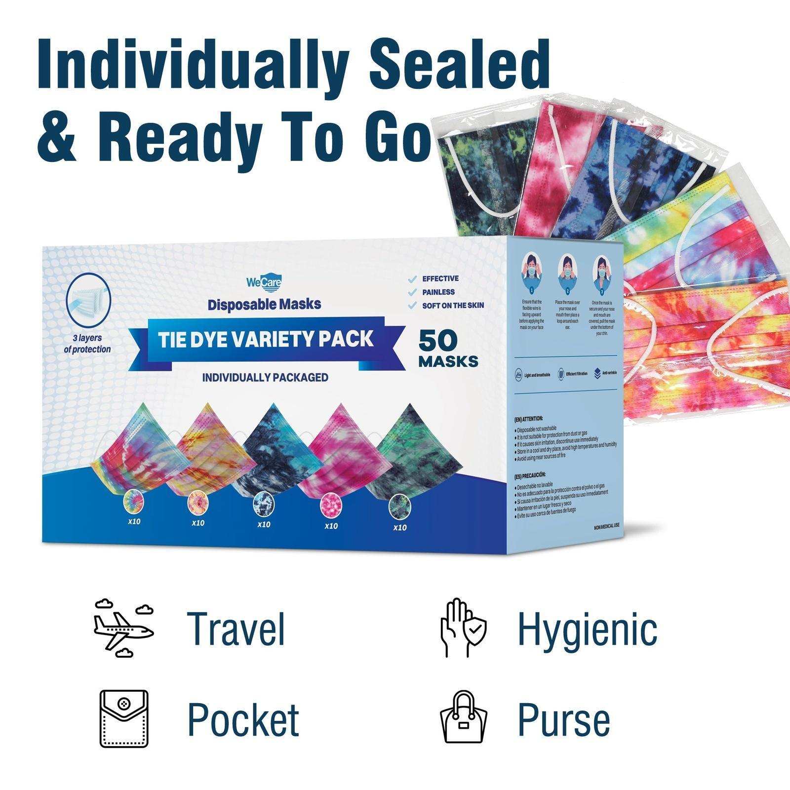 WeCare Tie Dye Variety Masks - Shop Home Med