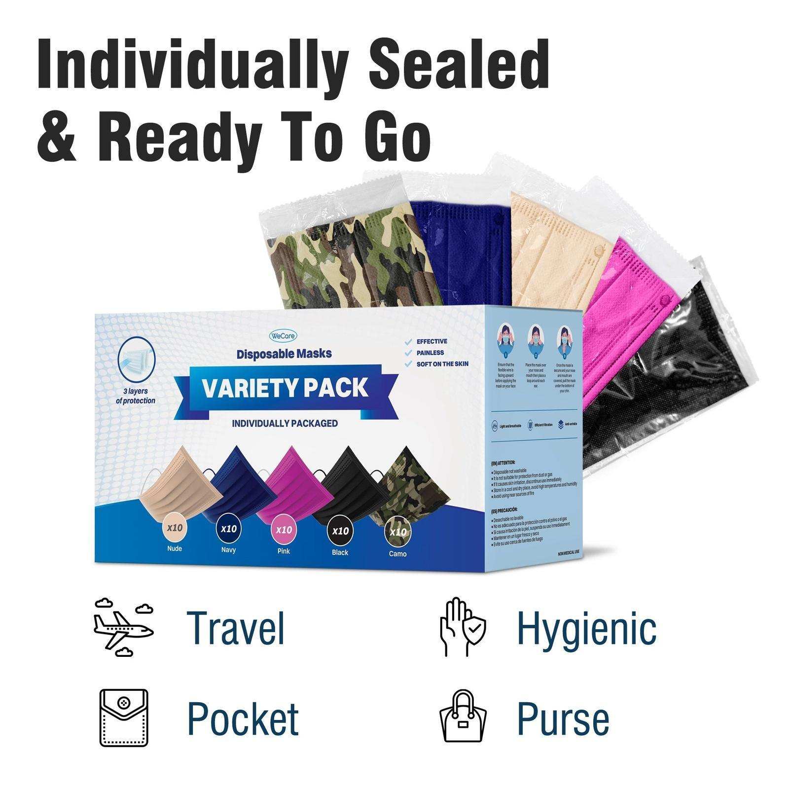 WeCare Variety Color Pack Masks - Shop Home Med