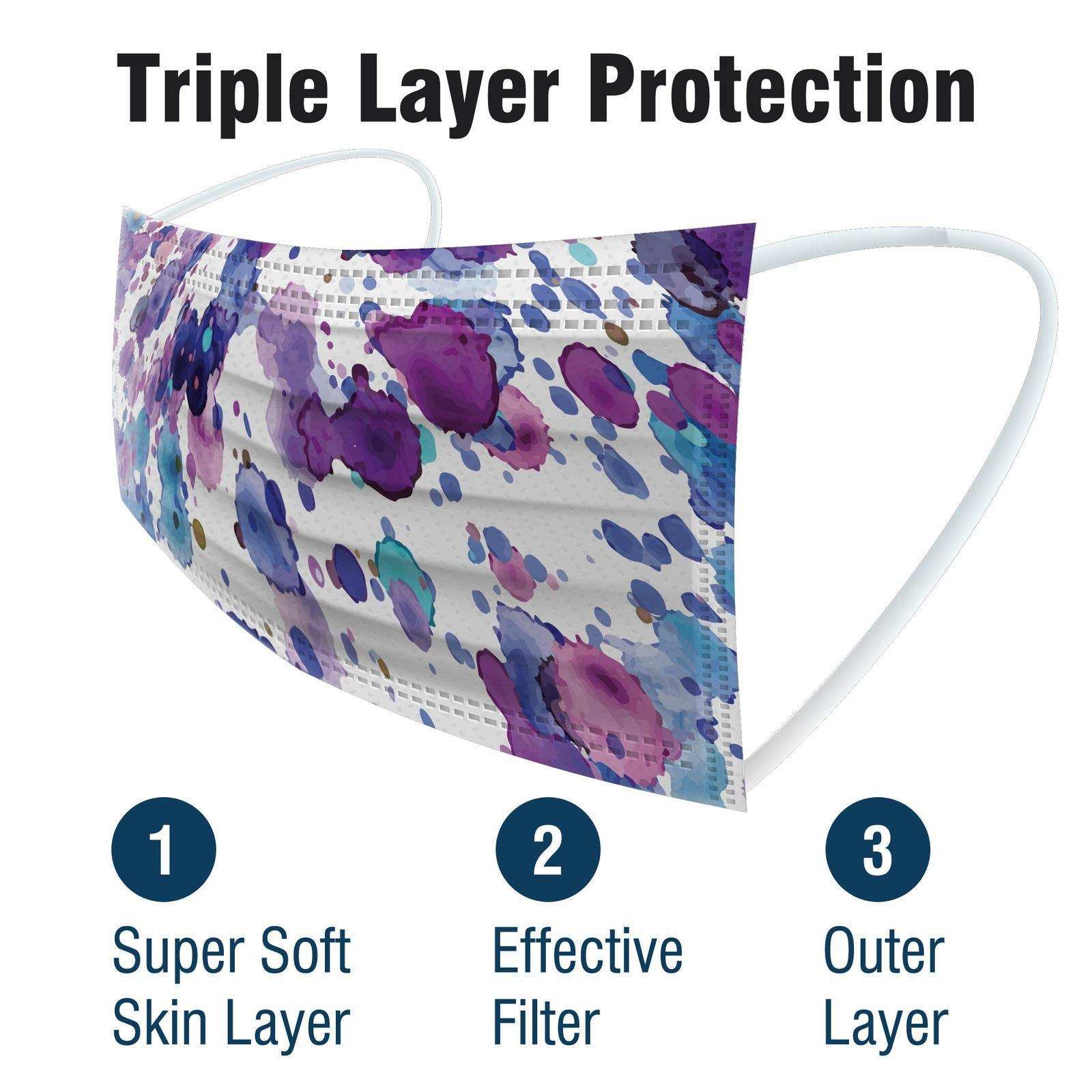 WeCare Watercolor Print Masks - Shop Home Med