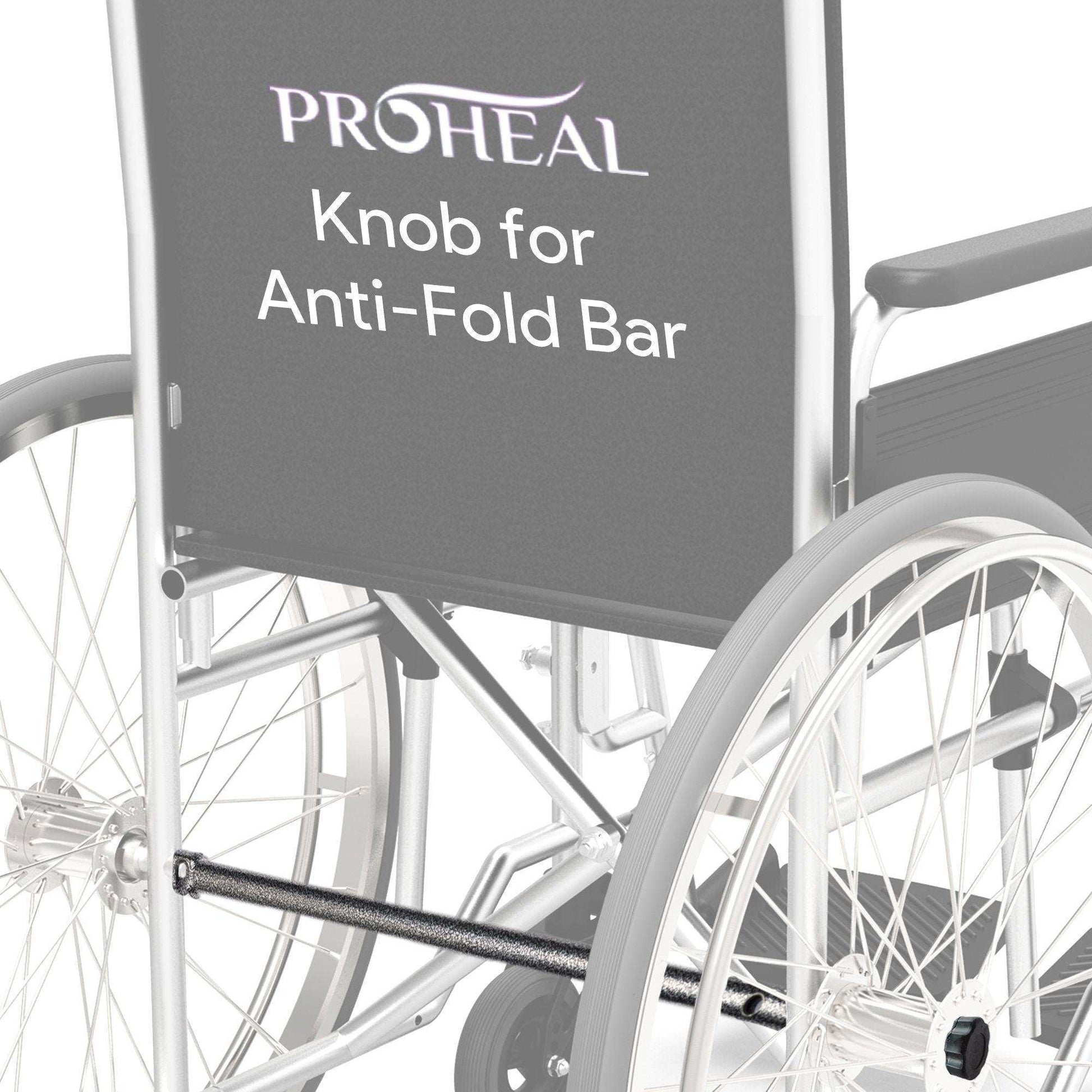 ProHeal Wheelchair Anti Theft - Anti Fold Wheel Chair Bar - Shop Home Med