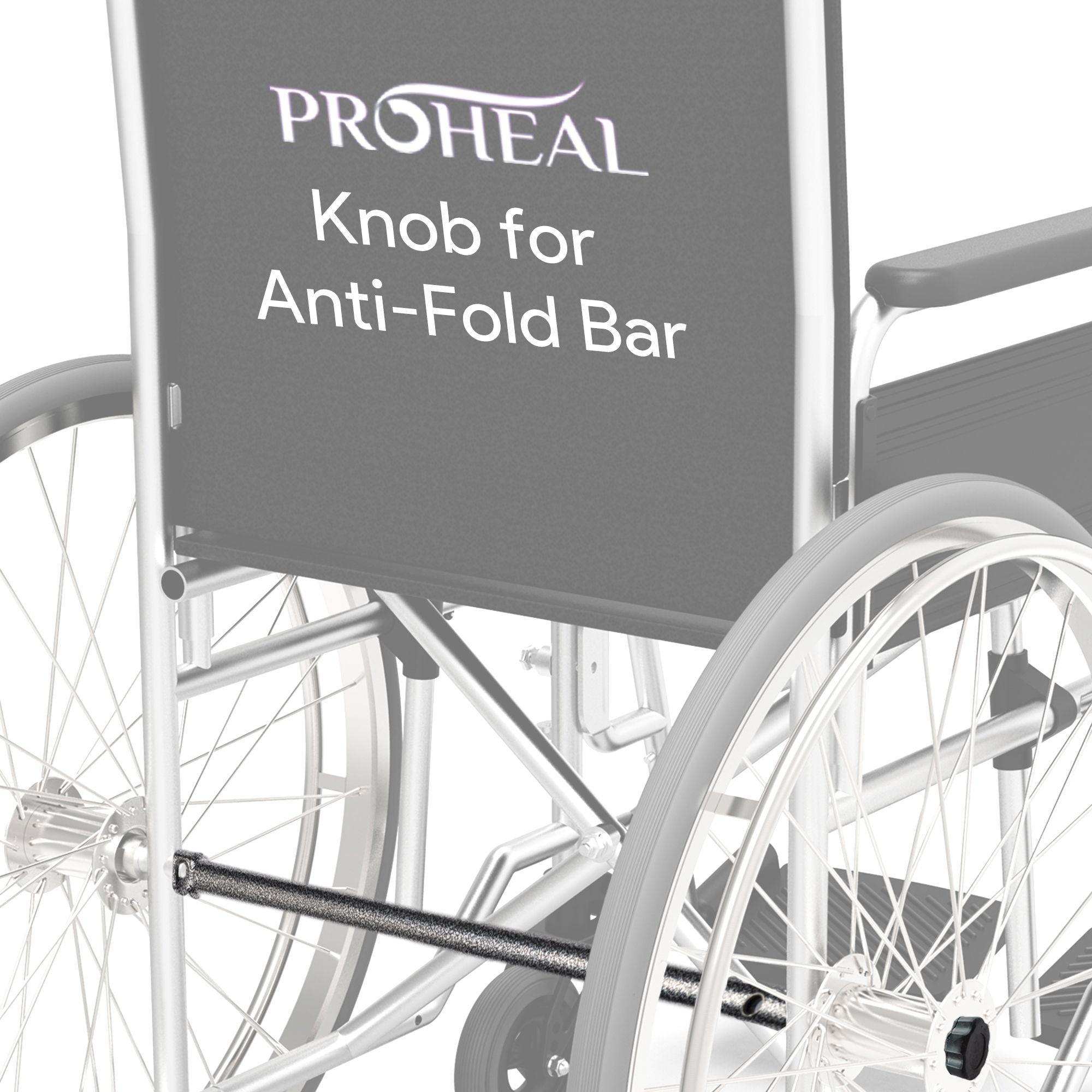 ProHeal Wheelchair Anti Theft - Anti Fold Wheel Chair Bar - Shop Home Med