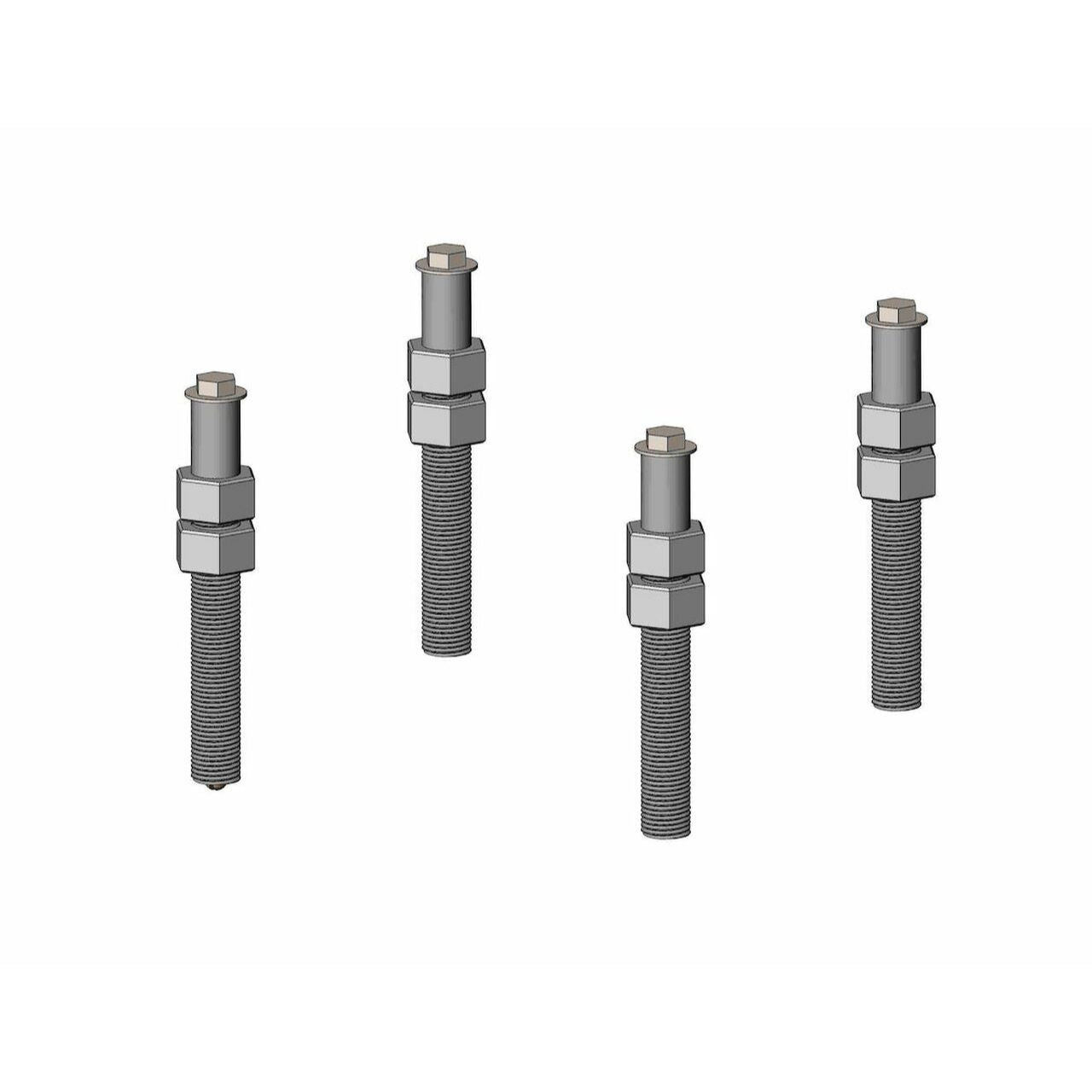 Insertos y pernos de anclaje para elevadores de piscina Aqua Creek Ranger y Admiral - 1" de diámetro exterior x 4"