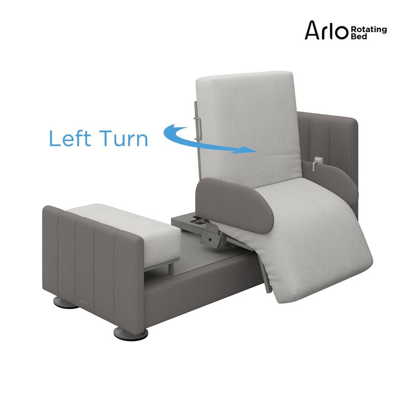 Arlo Rotating Bed with 90° Swivel Exit and Adjustable Head & Foot