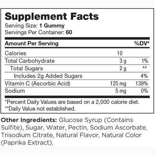 Zahler Chapter One Vitamin C Gummies - Shop Home Med
