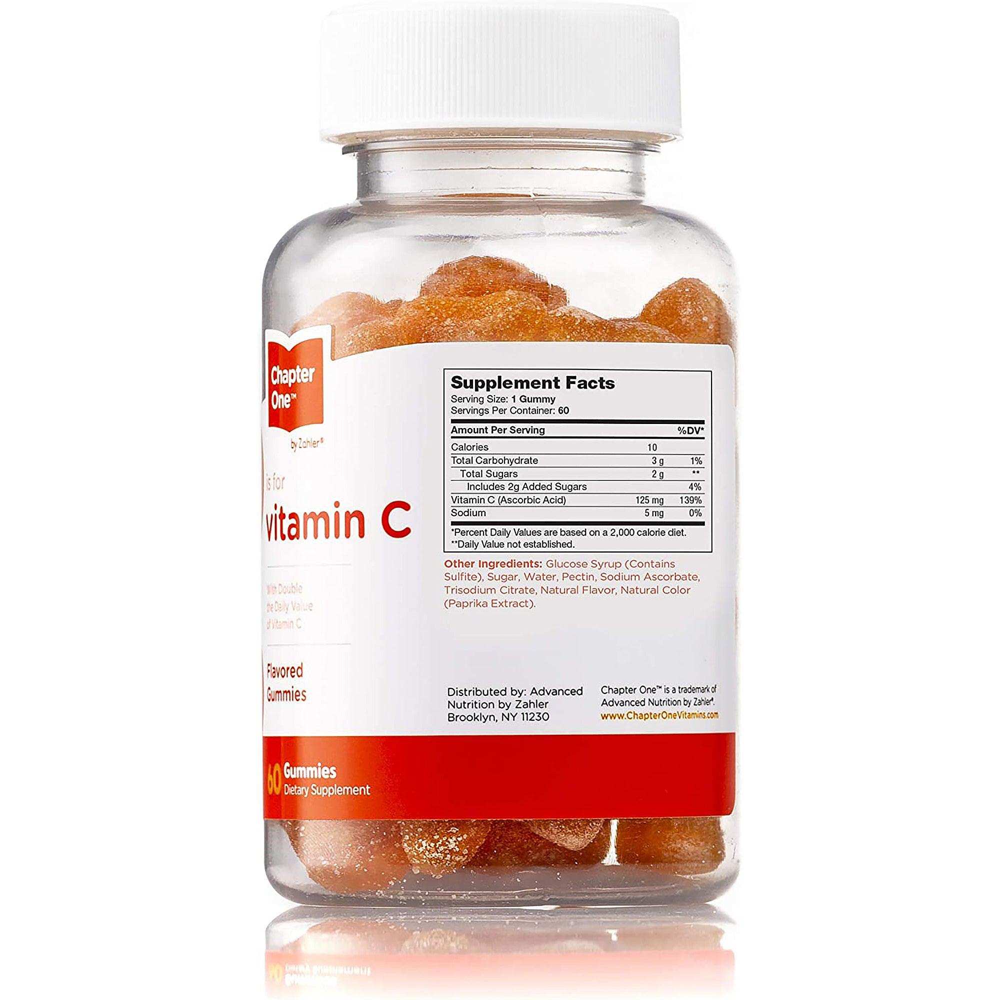 Zahler Chapter One Vitamin C Gummies - Shop Home Med