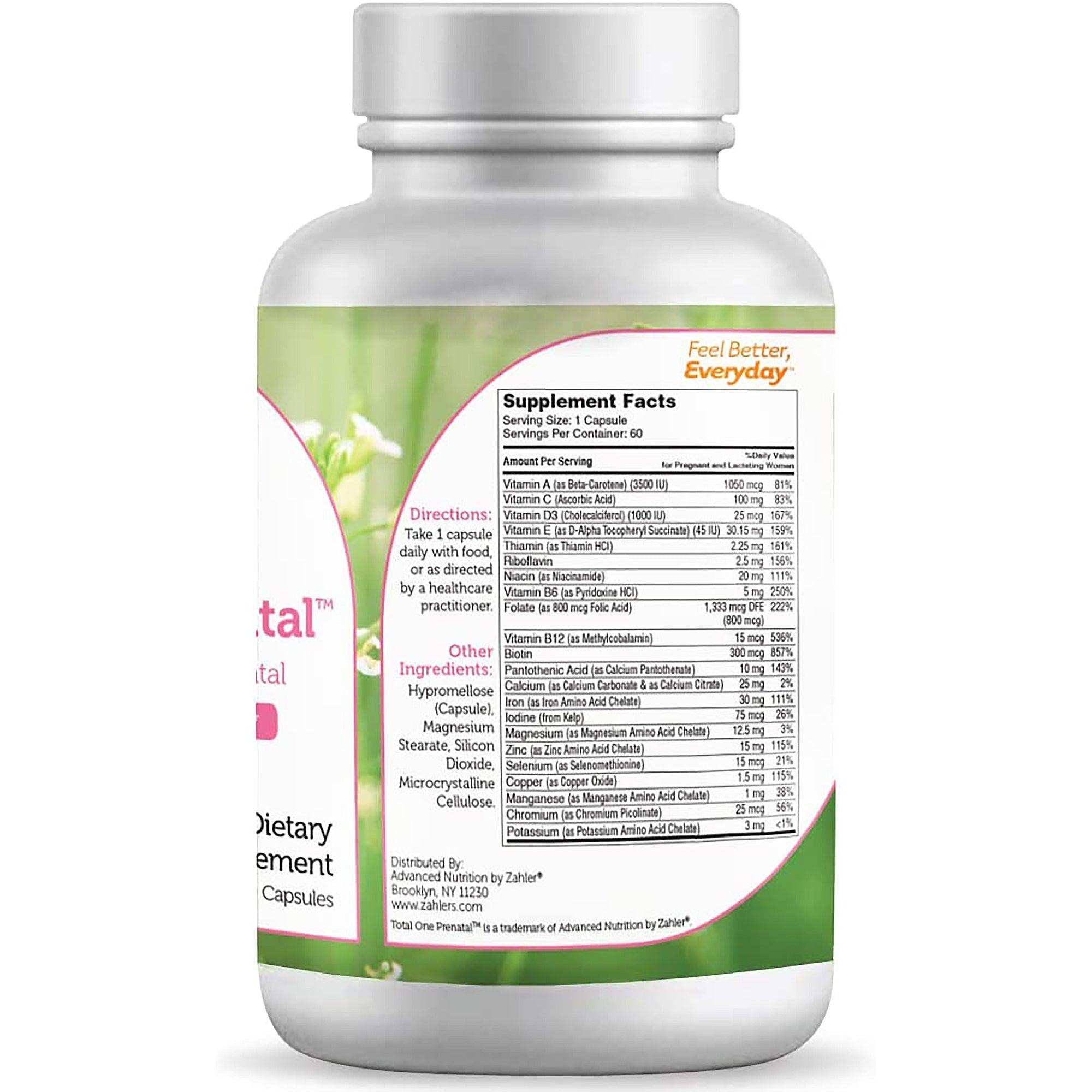 Zahler Total One Prenatal - Shop Home Med