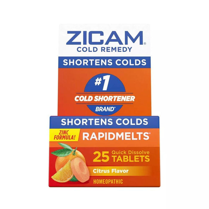 Zicam Cold Remedy Homeopathic Rapid Melts, Citrus - 25 ct. - Shop Home Med