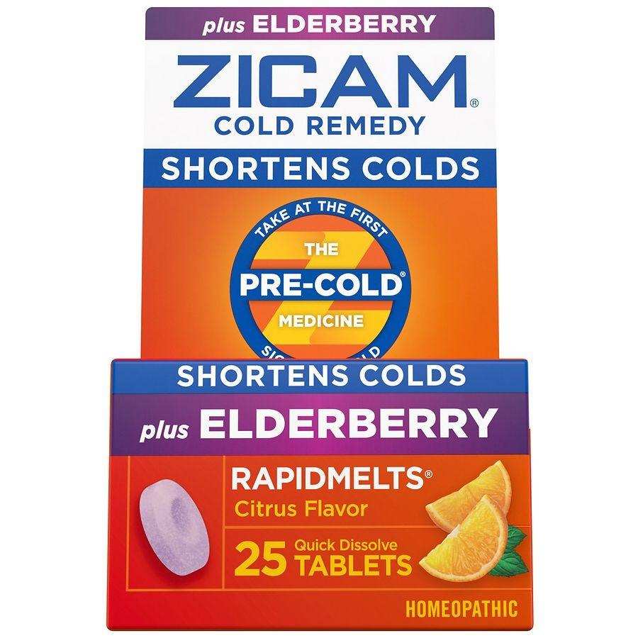 Zicam Cold Remedy RapidMelts, Elderberry Citrus Flavor - 25 ct. - Shop Home Med