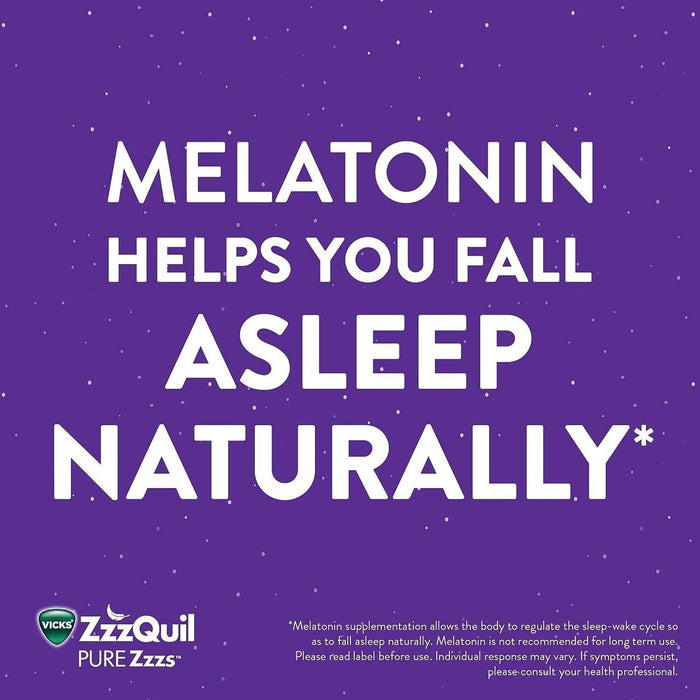 ZzzQuil PURE Zzzs Melatonin Sleep Aid Gummies with Lavender - 24 Count - Shop Home Med