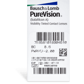 PureVision Contact Lenses Prescription - 6 Pack