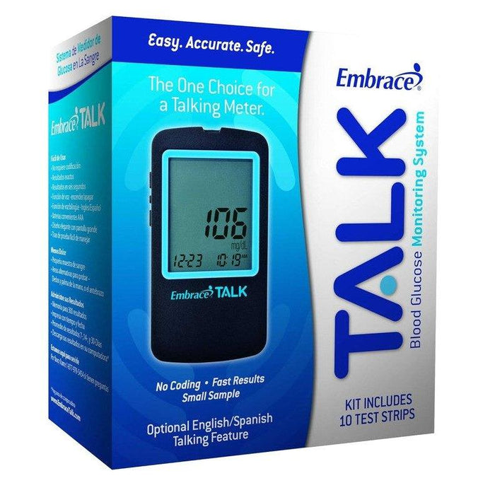 Embrace TALK Blood Glucose Meter Kit - Shop Home Med