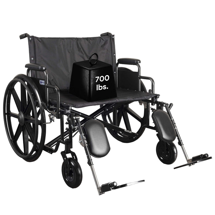 Medacure Ultra Wide Bariatric Wheelchair - 700 lb. Weight Capacity - Shop Home Med
