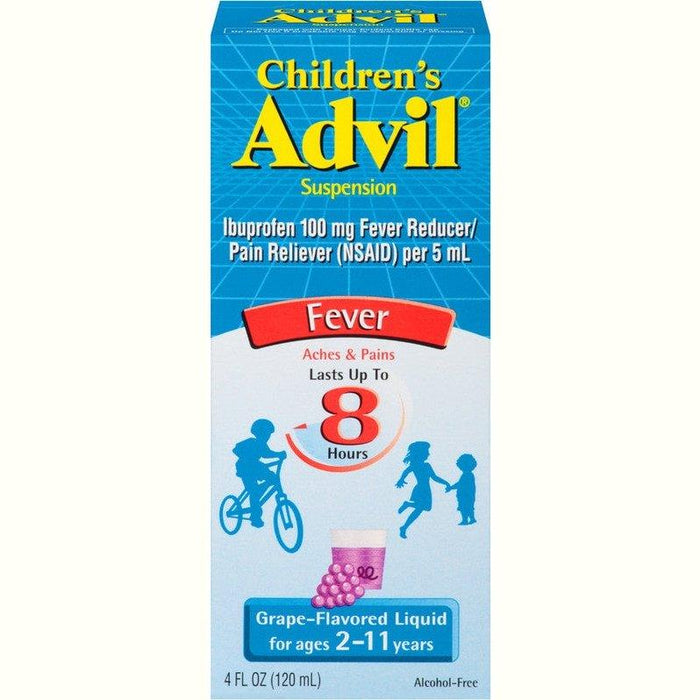 Advil Children's Oral Suspension Fever Reducer Grape Flavor - 4 fl oz - Shop Home Med