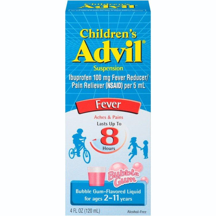 Advil Children's Oral Suspension Fever Reducer Bubble Gum - 4 fl oz - Shop Home Med