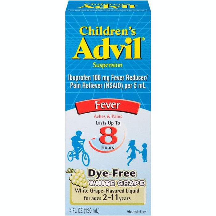 Advil Children's Oral Suspension Fever White Grape Dye Free - 4 fl oz