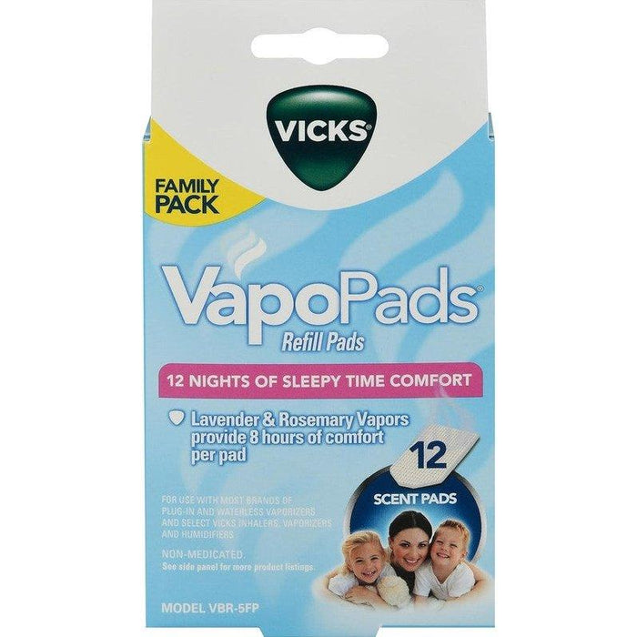 Vicks Soothing Sleepy Time Comfort VapoPads Family Pack - 12 ct - Shop Home Med