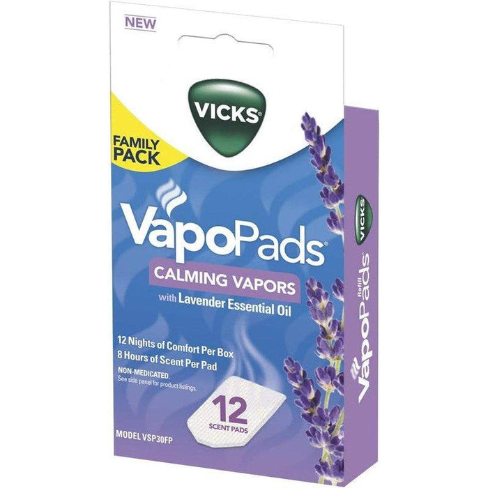 Vicks Calming Menthol and Lavender VapoPads Family Pack - 12 ct - Shop Home Med