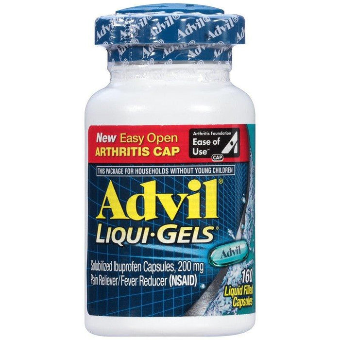 Advil Pain Reliever & Fever Reducer Liqui-Gels Ezcap - 160 Count - Shop Home Med