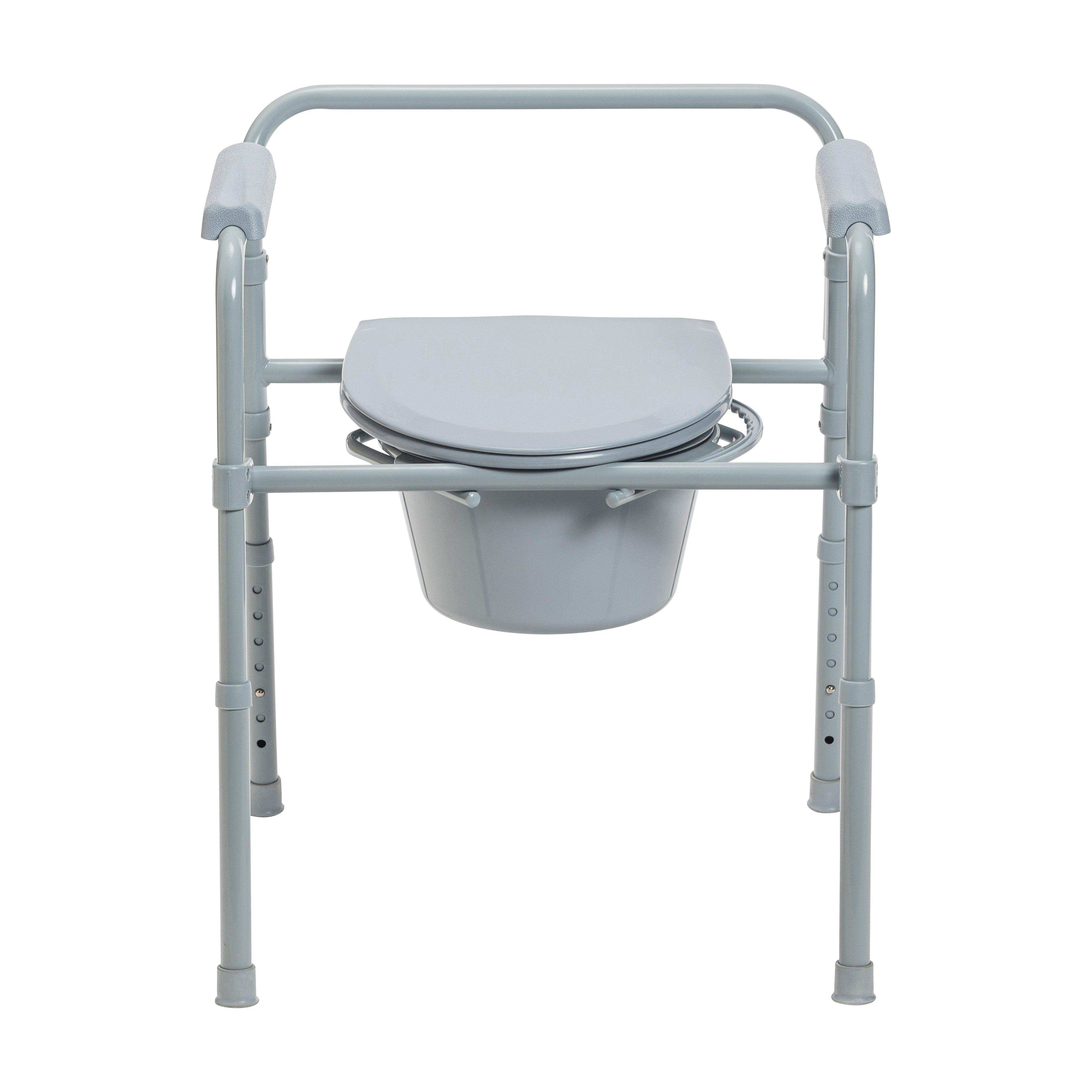 Drive Medical Steel Folding Deep Seat Bedside Commode - Shop Home Med