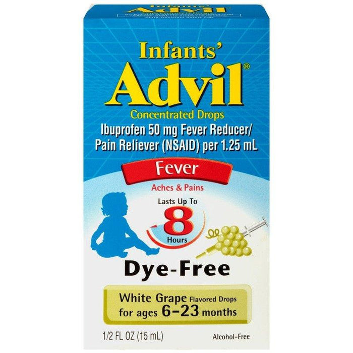 Advil Infants' Suspension Fever Reducer Dye Free White Grape - 15ml - Shop Home Med