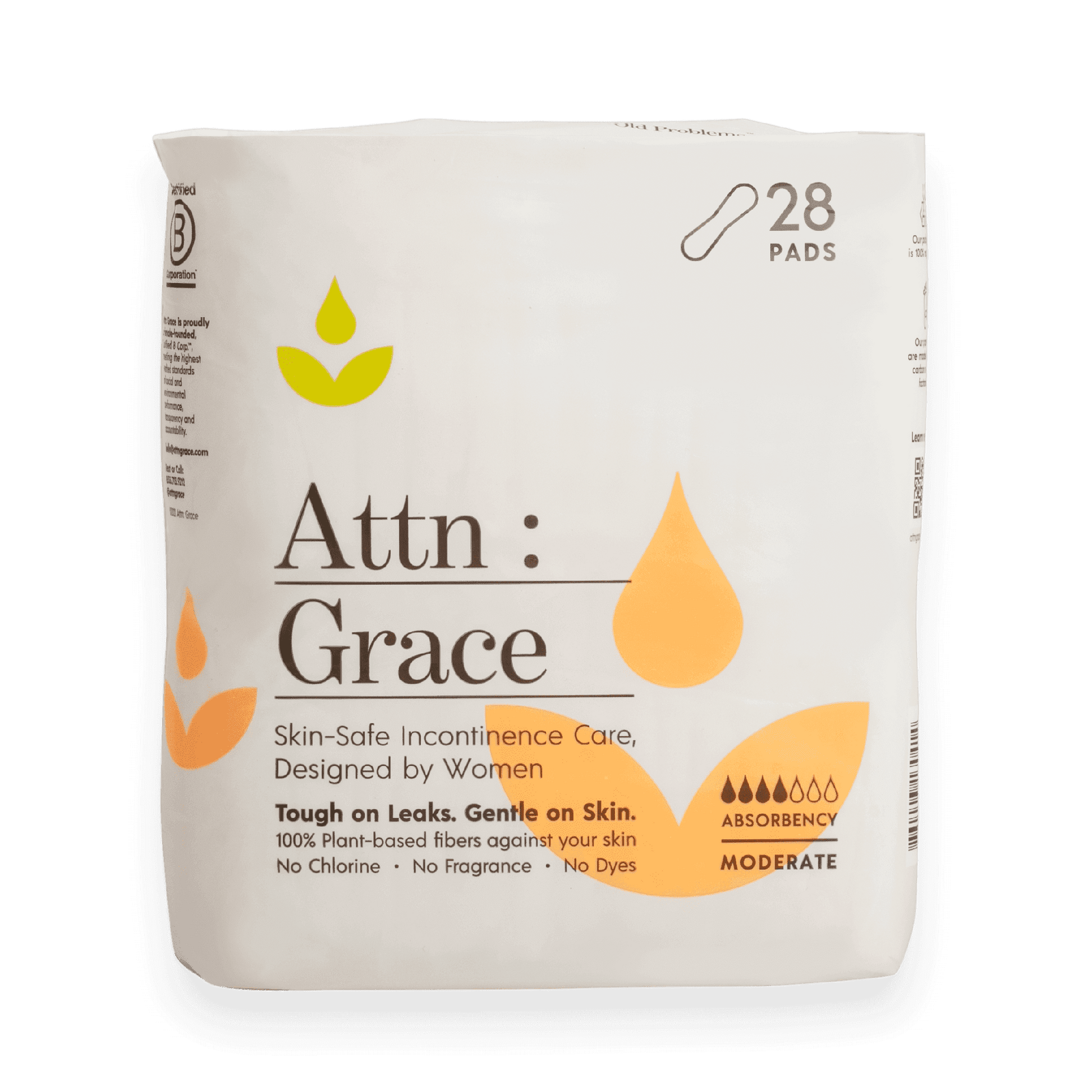 Attn Grace Moderate Pads for Bladder Leaks - Shop Home Med