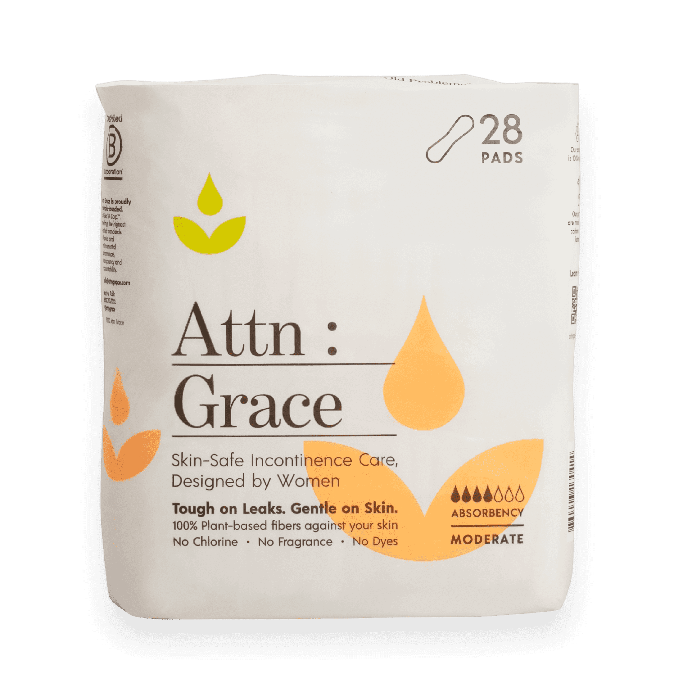 Attn Grace Moderate Pads for Bladder Leaks - Shop Home Med