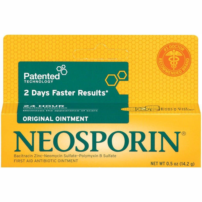 Neosporin Original First Aid Antibiotic Bacitracin Ointment - 0.5 Oz - Shop Home Med