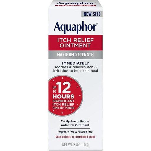 Aquaphor 1% Hydrocortisone Itch Relief Ointment Unscented - 2oz - Shop Home Med