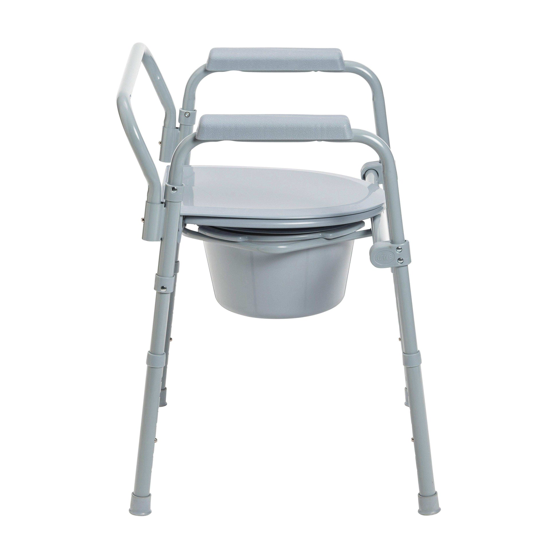 Drive Medical Steel Folding Deep Seat Bedside Commode - Shop Home Med