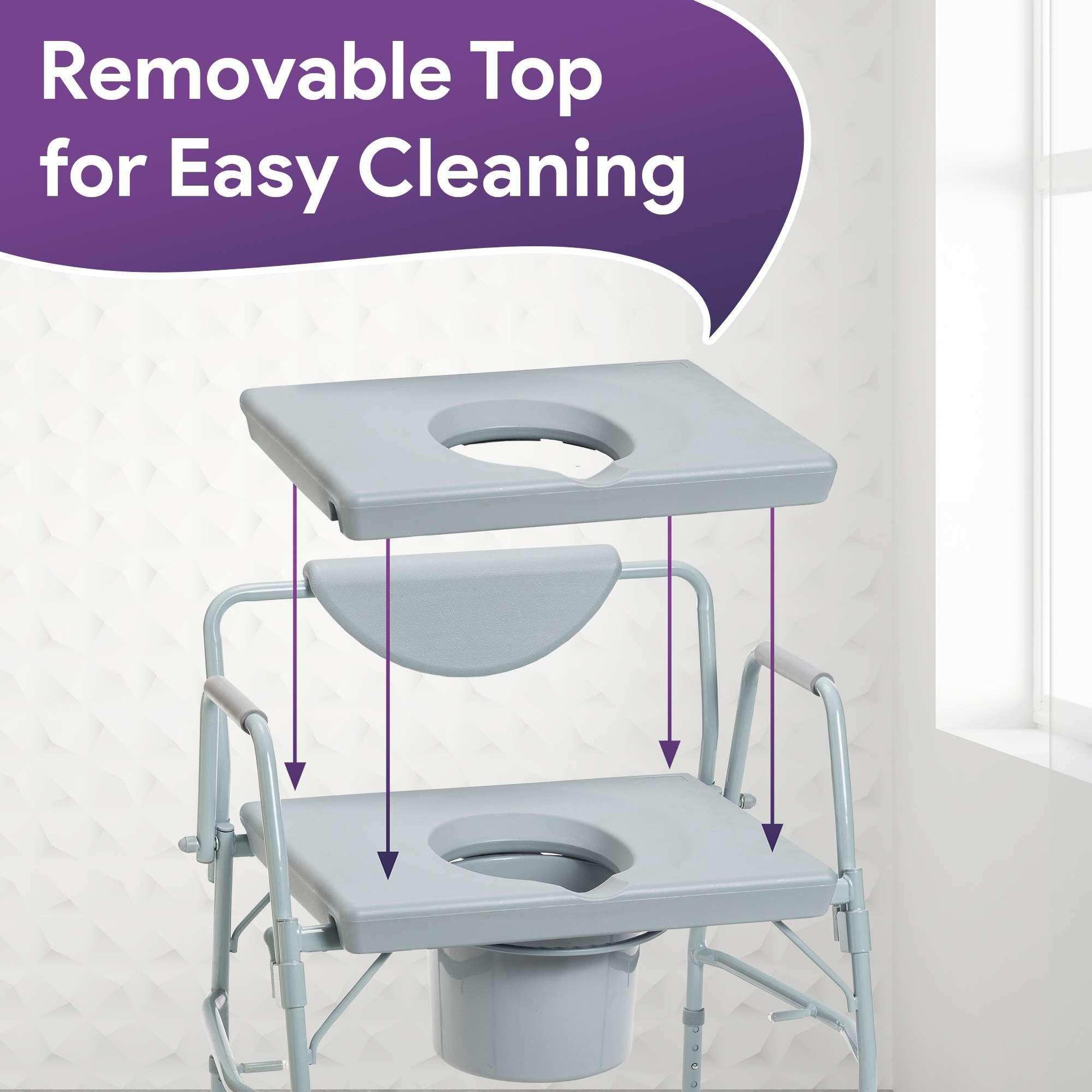 Bariatric Drop Arm Commode 1000lb - Shop Home Med