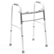 Bariatric Silver Folding Steel Walker without Wheels - 500 lbs Capacity - Shop Home Med