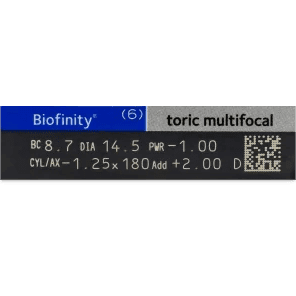 CooperVision Biofinity Toric Multifocal - 6 Pack Contact Lenses - Shop Home Med