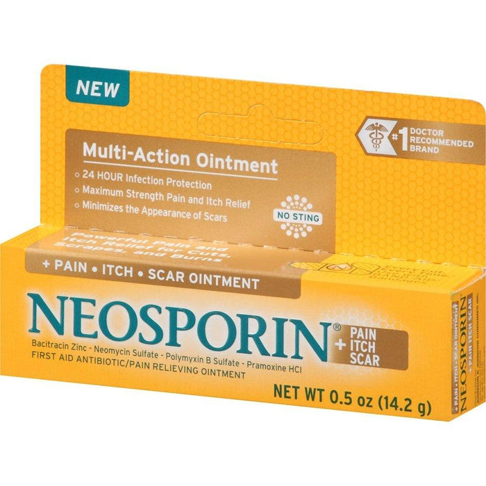 Neosporin + Pain + Itch + Scar First Aid Antibiotic Ointment - 0.5 Oz - Shop Home Med