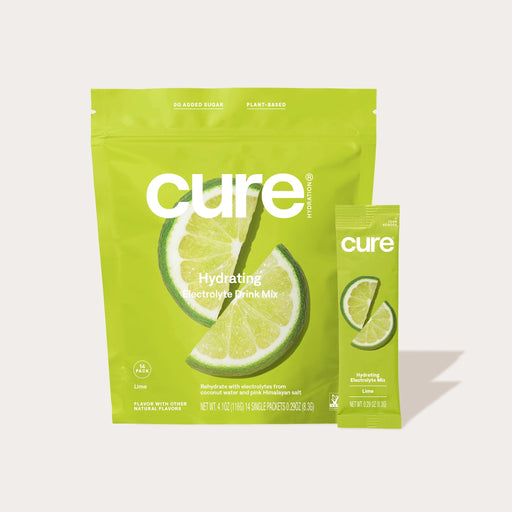 Cure Hydrating Electrolyte Drink Mix - Lime - Shop Home Med