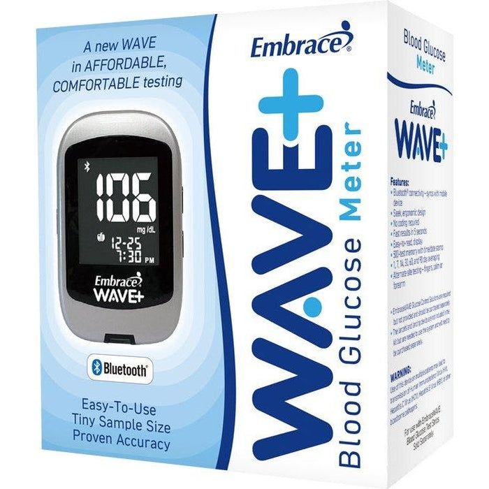 Embrace WAVE+ Bluetooth Blood Glucose Meter - Shop Home Med