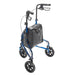 Drive Medical 3 Wheel Rollator Rolling Walker with Basket Tray and Pouch - Shop Home Med