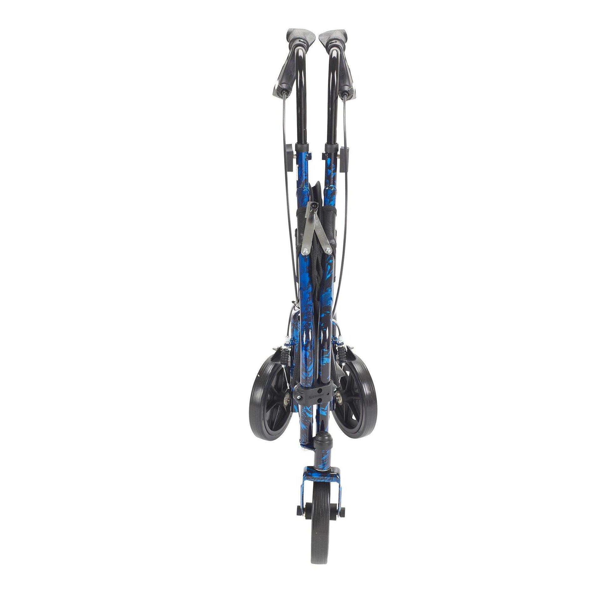 Drive Medical 3 Wheel Rollator Rolling Walker with Basket Tray and Pouch - Shop Home Med