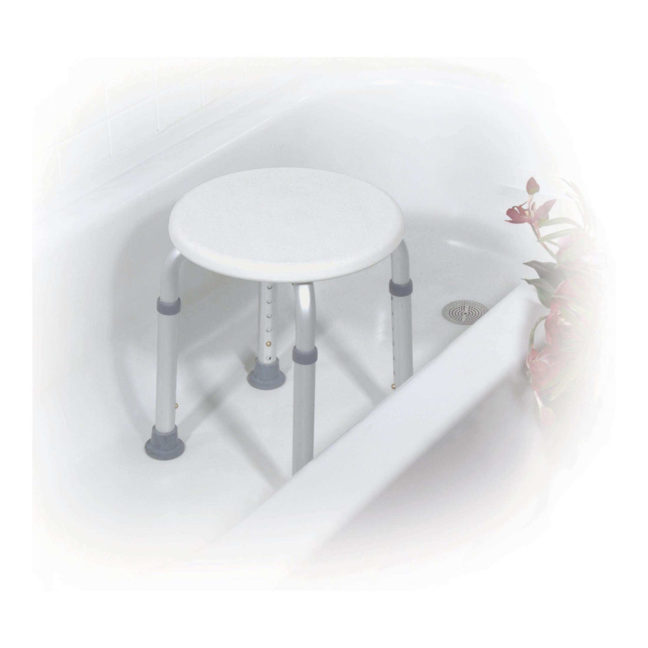 Drive Medical Adjustable Height Bath Stool - White - Shop Home Med