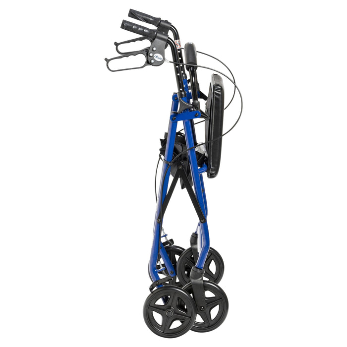 Drive Medical Aluminum Rollator Rolling Walker with Fold Up and Removable Back Support and Padded Seat - Shop Home Med
