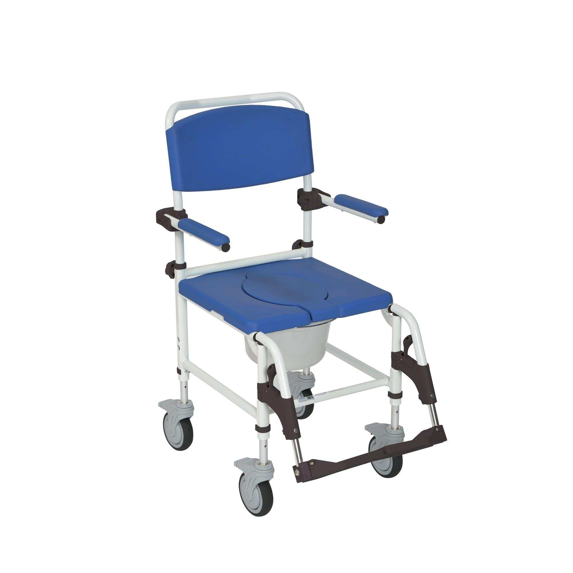 Drive Medical Aluminum Shower Commode Transport Chair - Shop Home Med