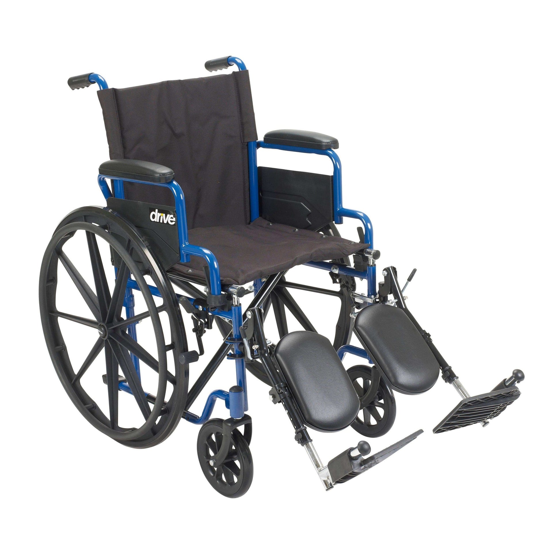 Drive Medical Blue Streak Wheelchair with Flip Back Desk Arms - Shop Home Med
