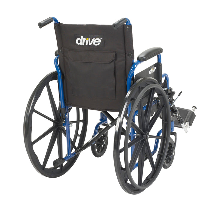 Drive Medical Blue Streak Wheelchair with Flip Back Desk Arms - Shop Home Med