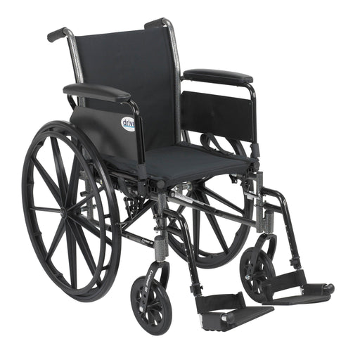 Drive Medical Cruiser III Light Weight Wheelchair with Flip Back Removable Arms - Shop Home Med