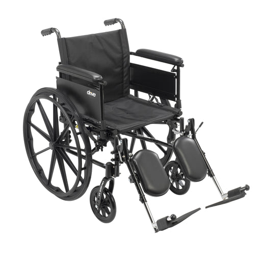 Drive Medical Cruiser X4 Lightweight Dual Axle Wheelchair with Adjustable Detachable Arms - Shop Home Med