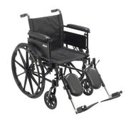 Drive Medical Cruiser X4 Lightweight Dual Axle Wheelchair with Adjustable Detachable Arms - Shop Home Med